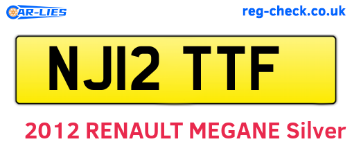 NJ12TTF are the vehicle registration plates.