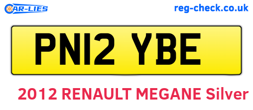 PN12YBE are the vehicle registration plates.