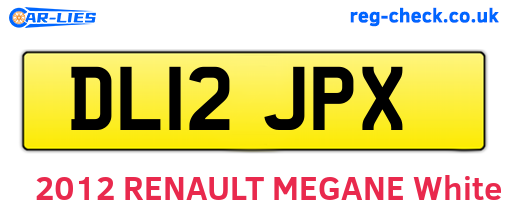 DL12JPX are the vehicle registration plates.