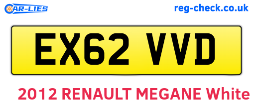 EX62VVD are the vehicle registration plates.