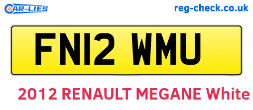 FN12WMU are the vehicle registration plates.