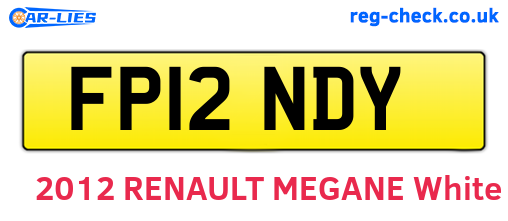FP12NDY are the vehicle registration plates.