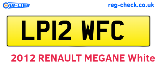 LP12WFC are the vehicle registration plates.