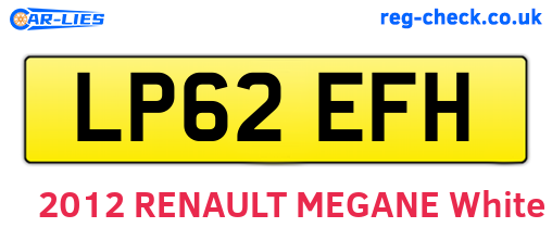 LP62EFH are the vehicle registration plates.
