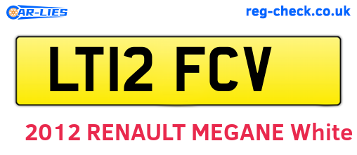 LT12FCV are the vehicle registration plates.