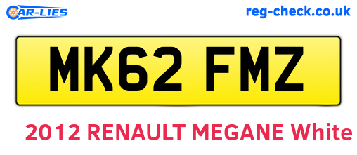 MK62FMZ are the vehicle registration plates.