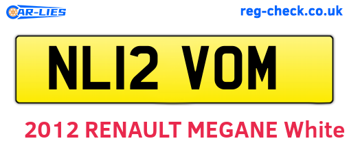 NL12VOM are the vehicle registration plates.