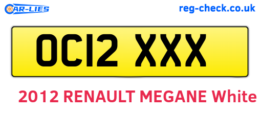 OC12XXX are the vehicle registration plates.