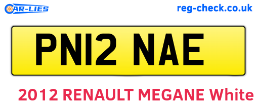 PN12NAE are the vehicle registration plates.