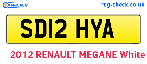 SD12HYA are the vehicle registration plates.