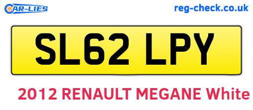 SL62LPY are the vehicle registration plates.