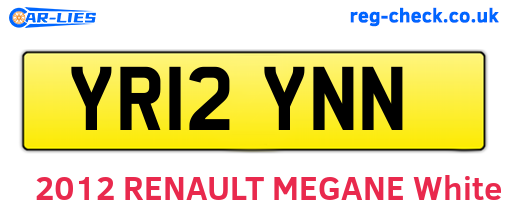 YR12YNN are the vehicle registration plates.