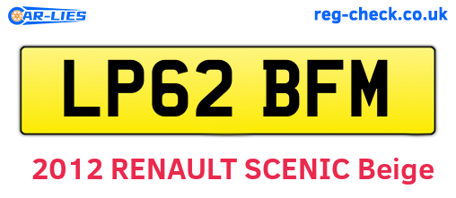 LP62BFM are the vehicle registration plates.