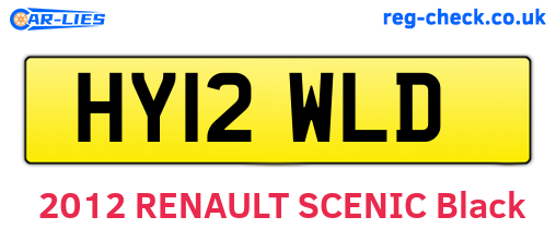HY12WLD are the vehicle registration plates.