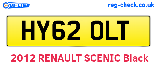 HY62OLT are the vehicle registration plates.