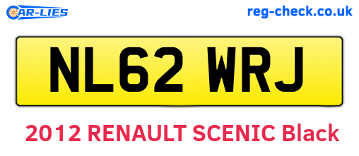 NL62WRJ are the vehicle registration plates.