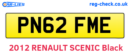 PN62FME are the vehicle registration plates.