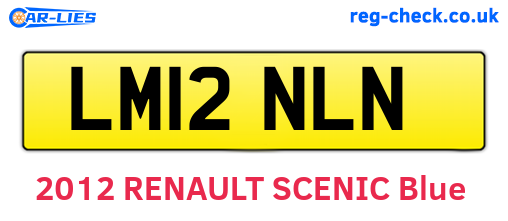LM12NLN are the vehicle registration plates.
