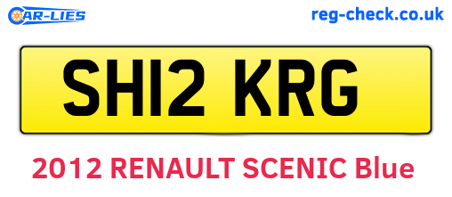 SH12KRG are the vehicle registration plates.