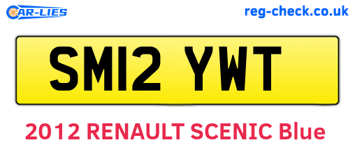 SM12YWT are the vehicle registration plates.