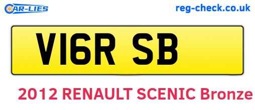 V16RSB are the vehicle registration plates.