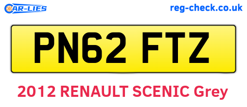 PN62FTZ are the vehicle registration plates.