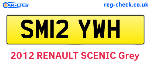 SM12YWH are the vehicle registration plates.