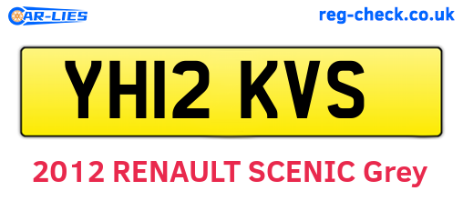 YH12KVS are the vehicle registration plates.