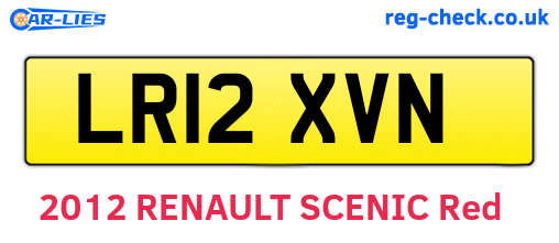 LR12XVN are the vehicle registration plates.