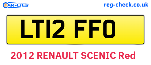 LT12FFO are the vehicle registration plates.