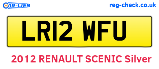 LR12WFU are the vehicle registration plates.