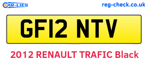 GF12NTV are the vehicle registration plates.