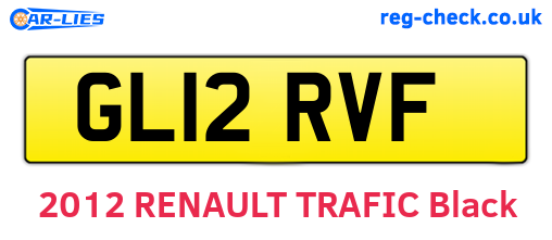 GL12RVF are the vehicle registration plates.