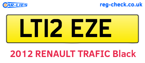LT12EZE are the vehicle registration plates.
