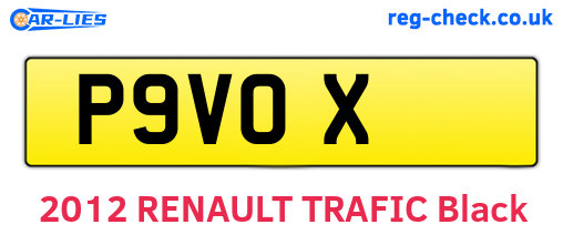 P9VOX are the vehicle registration plates.