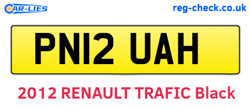 PN12UAH are the vehicle registration plates.
