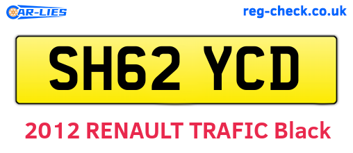 SH62YCD are the vehicle registration plates.