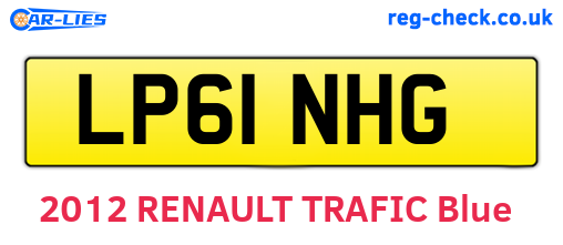 LP61NHG are the vehicle registration plates.