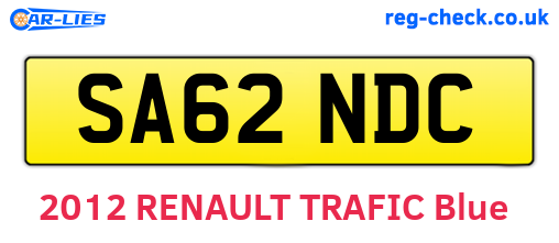 SA62NDC are the vehicle registration plates.