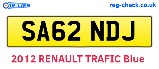 SA62NDJ are the vehicle registration plates.