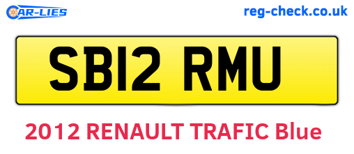 SB12RMU are the vehicle registration plates.