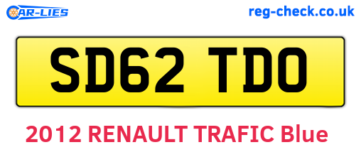 SD62TDO are the vehicle registration plates.