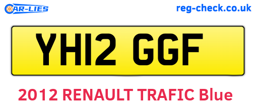 YH12GGF are the vehicle registration plates.