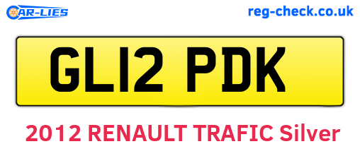 GL12PDK are the vehicle registration plates.