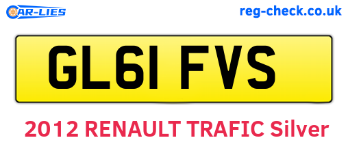 GL61FVS are the vehicle registration plates.