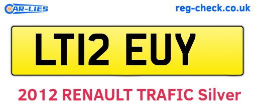 LT12EUY are the vehicle registration plates.