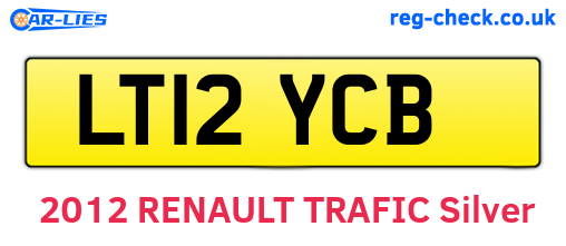 LT12YCB are the vehicle registration plates.