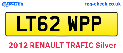 LT62WPP are the vehicle registration plates.