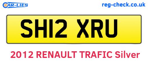 SH12XRU are the vehicle registration plates.