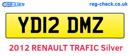 YD12DMZ are the vehicle registration plates.
